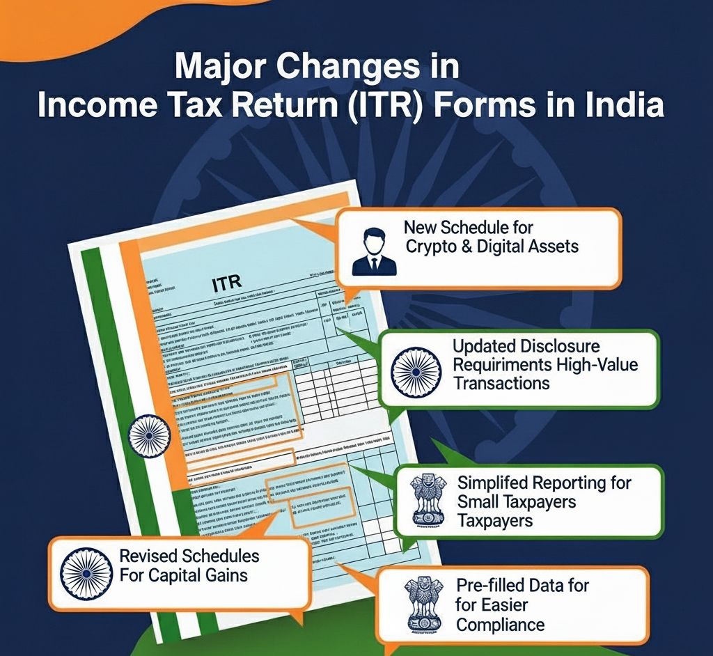 Major Changes in Income Tax Return (ITR) Forms in India – Yearly Key Updates